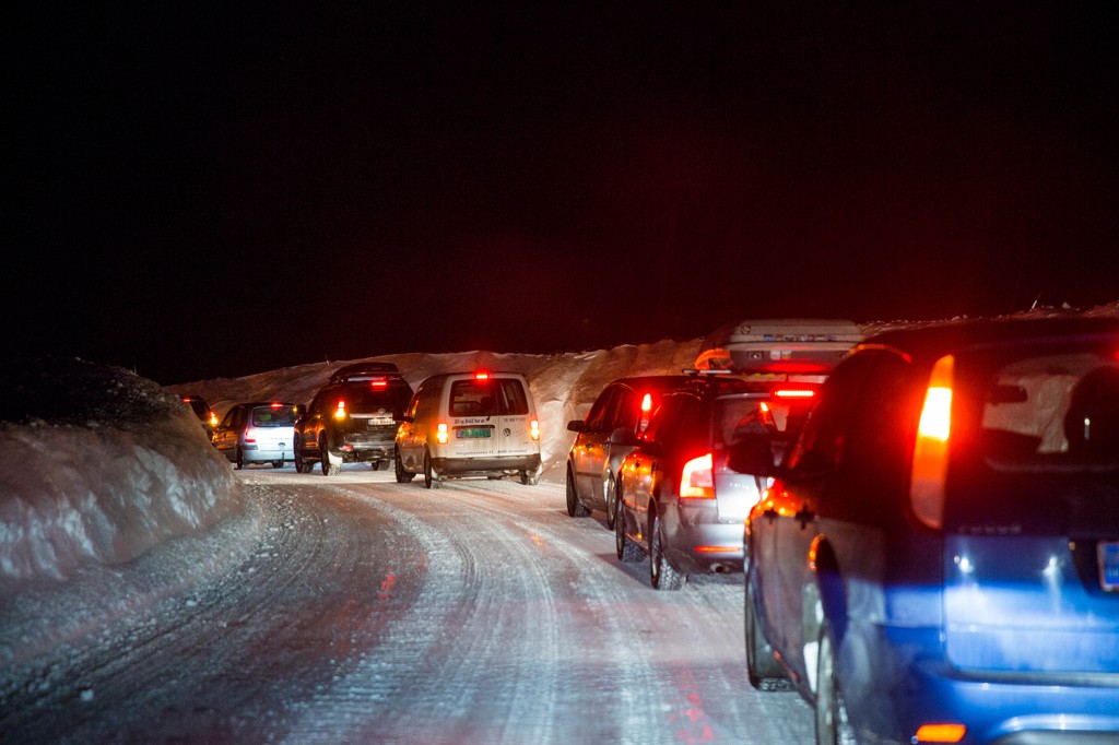
Very slick roads created major problems for many motorists in the South of Norway on the night of Wednesday and on the next morning. Ruskeværet in the north has led to the closures, the formation of colonnes and set ferries (illustrasjonsfoto).
