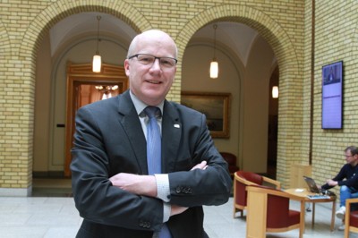 Homme politique de droite et membre du comité de la justice du Parlement, Hårek Elvenes. Farid Ighoubah / Nettavisen
