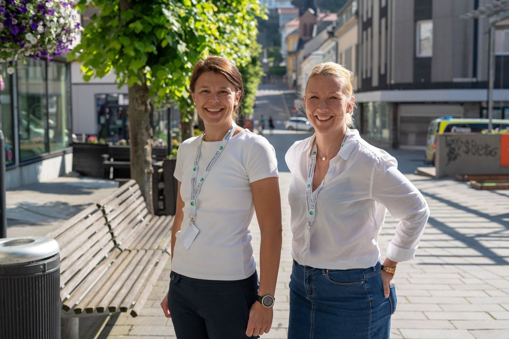 
EKSPERTHJELP: (F.V.) Linda Hannevold Holt og Katrine A. Torskog håper på å kunne hjelpe flere bedrifter med å redusere sykefraværet ved hjelp av kostnadsfri eksperthjelp.
